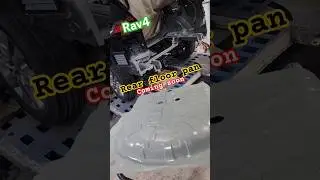 Rav4 rear floor pan #autotechnician #autobody #carrepairs