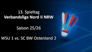 WSU 1 vs. SC BW Ostenland 2 - Verbandsliga Nord II NRW - Saison 2025/2026