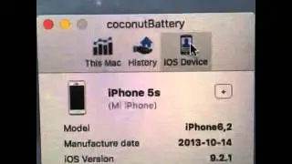 CoconutBattery: &iquest;C&oacute;mo est&aacute; la bater&iacute;a del iPhone, iPad o MacBook?