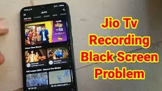 Jio Tv Recording Black Screen Problem Solve