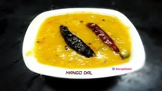 Mango Dal Pappu Mamidikaya Recipe in Telugu (పప్పు మామిడికాయ)