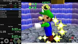 [World Record] Super Luigi 64 The Flower Cup 1/3 Star (9:53.50)