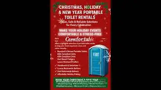 Christmas, Holiday & New Year Portable Toilet Rentals Clean, Safe  for Every Celebration