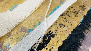 Creating Abstract Textile Art Prints with a Gel Press!