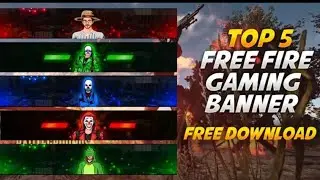 Top 5+ Free Fire Gaming Banner Template No Text | Gaming Banner Template Free Download