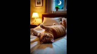The Cutest Orange Cat Tucks Itself In Like a Human 😴 | Moment#CozyCat #CuteAnimals #SleepVibes