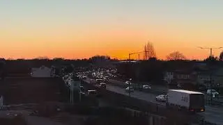 London Highway Sunset