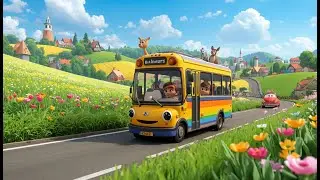 The Rainbow Bus Adventure | Fun Kids Rhyme | Nursery Rhymes & Songs for Children