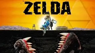 Link Blows Up a Graboid (Breath of the Wild: Tremors Edition)