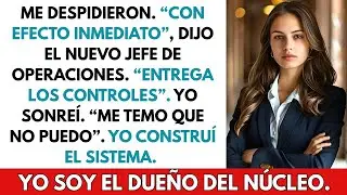 El nuevo jefe de operaciones me despidio pero no entregué los controles porque el núcleo era mío. Ya