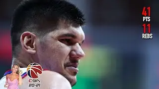 Marko Todorović 41 Pts 11 Rebs vs 吉林 (25.10.20) In 3 Quarters!