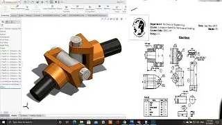 Assembly drawing of universal coupling
