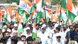 Tiranga Yatra in the support of Sindoor by KPCC and General Public in Bengaluru.