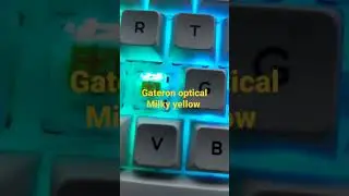 sk64s custom optical Milky yellow lubed sound test