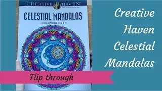 Creative Haven Celestial Mandalas Flip Through