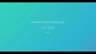 Pure CSS Animated Gradient Background