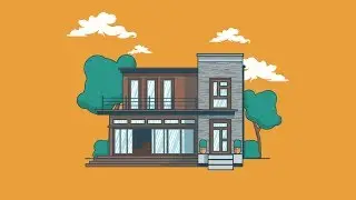 ADOBE ILLUSTRATOR House Illustration - Vector Shape Illustration