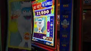 Yo Yeti Throws ALL THE SNOWBALLS! #slots #casino #vegas