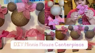 DIY Minnie Mouse Centerpieces | Quick&Easy Do It Yourself | AshleyeVlogs