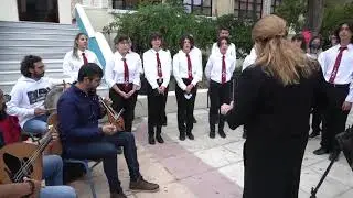 Ο ύμνος της Κρήτης από τους μαθητές του Μουσικού Σχολείου