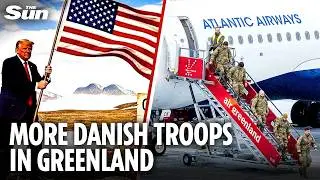 Trump shares mock up pic planting US flag on Greenland as Denmark sends MORE troops to island