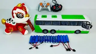 UNBOXING & TESTING RC SCHOOL BUS,LION DANCE,RC STUNT CAR SIX WHEELS,ZOOMBIE DANCE,CUTE STUNT RC CAR