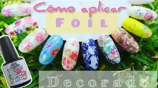 COMO APLICAR FOIL EN UÑAS DE GEL🌼 TRANSFER FOIL GEL