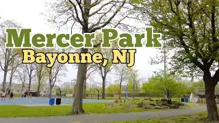 Mercer Park in Bayonne, New Jersey, USA | Walk tour inside and outside the park