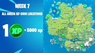 All Week 7 Green Xp Coin Locations! Fortnite Week 7 Xp Coins - Fortnite Chapter 2 Season 3