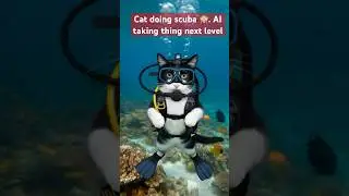 Cat Goes Scuba Diving?! 🐱🤿 Hilarious Underwater Adventure!