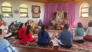 Chanting and Dancing after the Full Moon Fire Ceremony at the Haidakhandi Universal Ashram in  CO.