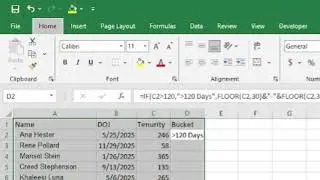 Excel Formulas 🔥 IF, TODAY, RAND, RANDBETWEEN, DATE, DATEDIF, FLOOR + Conditional Formatting Icons