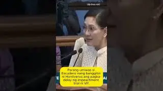 Escudero umiwas kay Hontiveros  #viralvideo #politics #shorts  #philippines