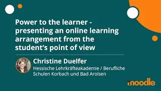 Presenting an online learning arrangement from the student&lsquo;s point of view | MoodleMoot Global 2020