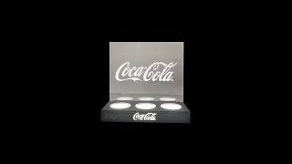 acrylic wine bottle display with lights