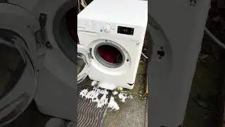 Indesit Innex BWE71452 washing machine || Rinsing with the door open #ASMR