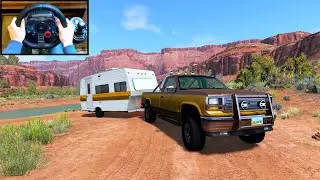 *REALISTIC* Caravan Road Trip! #2 - Utah | BeamNG.drive