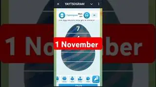 Yaytsogram sponsor cipher code 1 November #yaytsogramcode