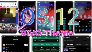 iOS 12 Theme for All ViVO Phones (Dark Theme) || By Arun Official ||