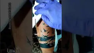 Birds band tattoo #tattoodarkblack #ujjwaltattooz #video biral #tattoo