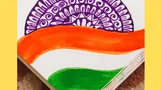 Mandala art with our National Flag 2026@thebabyandme 