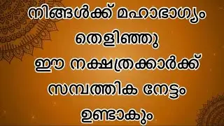 14 നക്ഷത്രക്കാർക്ക് സമ്പത്തിക നേട്ടം ഉണ്ടാകും