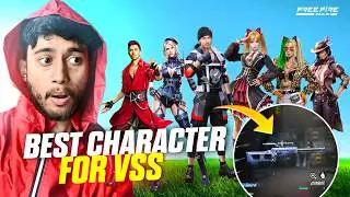 VSS with these Characters Combo is Unstoppable 🔥😱 Free Fire Max