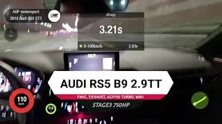Fastest AUDI RS5 B9 2.9TFSI STAGE3 AGP motorsport 100-200 = 5.6 sec. /  0-100 = 2.8 sec