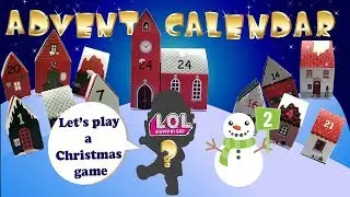 Christmas game with L.O.L Surprise dolls | DAY 2 |  Nea PlayTime Advent Calendar | Stop motion video