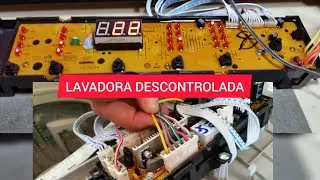 LAVADORA HAIER XQB100-9188 CARGA SUPERIOR   LAVADORA DESCONTROLADA
