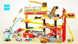 トミカ  ビッグ建設現場  ベルトコンベヤー切れる ／ Tomica, Big Construction Building