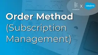 Order Method (Subscription Management) #cpq #subscription