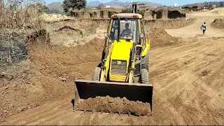 JCB 3DX Bucket vs Breaker 3 Tractor Going to Making Pond in private Land | jcb video