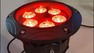 Waterproof Par Lights Stage Lights, RGBW 4in1 6LED DMX Sound Activated Control Metal Uplighting